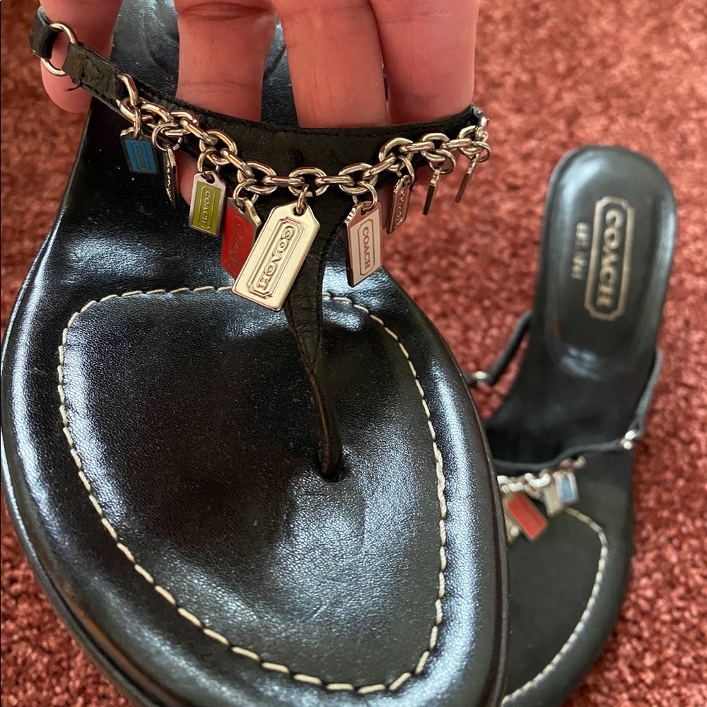 Black Coach Heels
